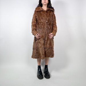 RARE BEAUTIFUL BROWN VINTAGE FUR COAT